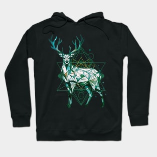 Geometric Deer Hoodie